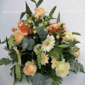Peach Delight - Peach & Cream Flower Arrangement